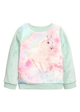 Плюшевый джемпер h&m