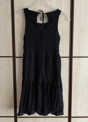 Платье коттоновое черное4 фото