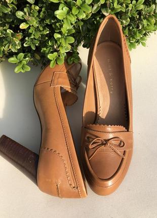 Туфли коричнево цвета mint&berry, кожа.4 фото