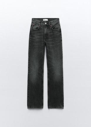 Джинси zara straight fit high 40р.5 фото