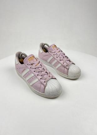 Оригинальные кожаные кеды adidas superstar1 фото