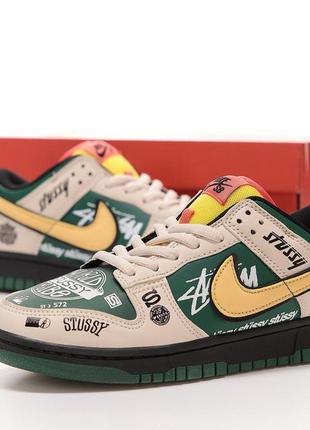 Кросівки sb dunk low х stussy nike кроссовки найк8 фото