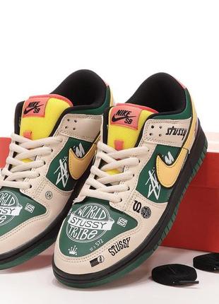 Кросівки sb dunk low х stussy nike кроссовки найк2 фото