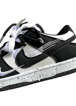 Кросівки жіночі nike sb dunk low pro black & white7 фото