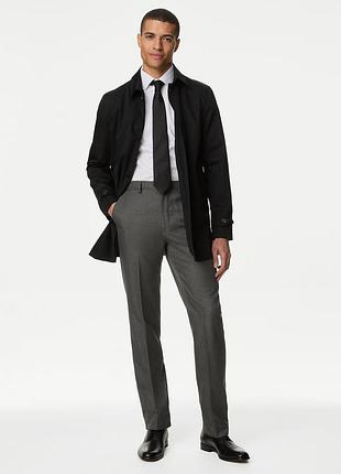 Новые m&s немнущиеся брюки с гибкой талией l/36; длина 33