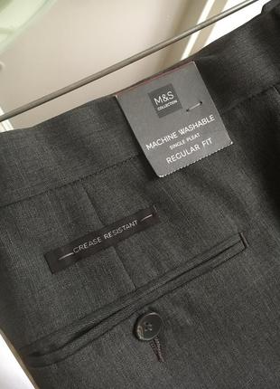Новые m&s немнущиеся брюки с гибкой талией l/36; длина 333 фото