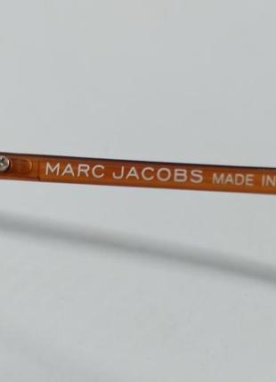 Окуляри в стилі marc jacobs жіночі сонцезахисні коричневий градієнт с зодотом6 фото