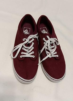 Vans бордові кеди