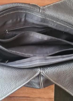 Італійська шкіряна сумка genuine leather7 фото