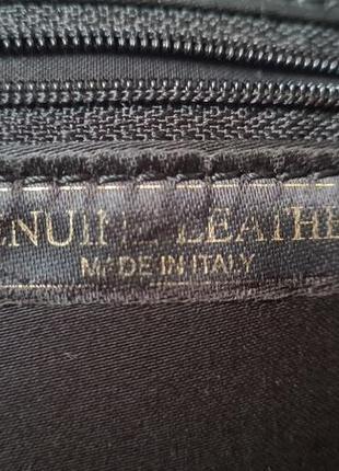 Італійська шкіряна сумка genuine leather8 фото