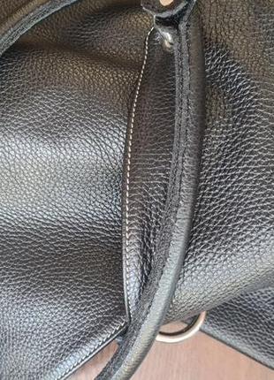 Італійська шкіряна сумка genuine leather10 фото