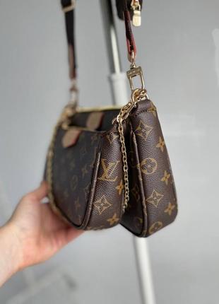 Louis vuitton, multi pochette brown5 фото