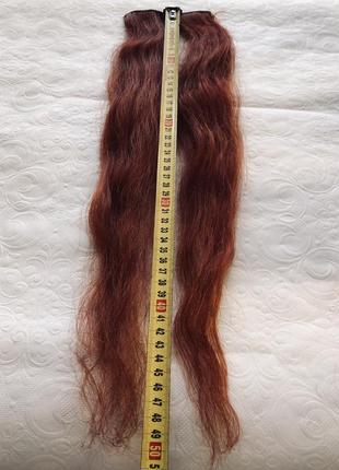 Волосся тресси натуральне на кліпсах довге3 фото