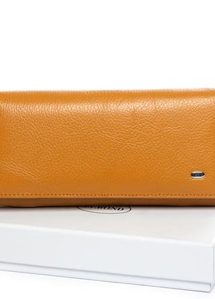 Гаманець шкіряний жіночий classic dr. bond w501 yellow