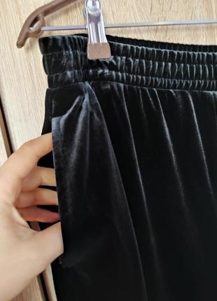 Сиильні велюрові брюки палаццо штани розмір 50-52-543 фото