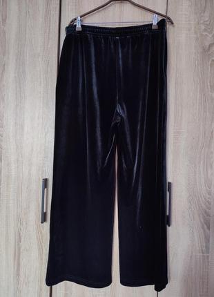Сиильні велюрові брюки палаццо штани розмір 50-52-544 фото