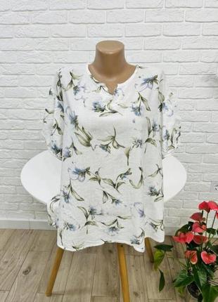 Блузка блуза натуральная ткань коттон р 52-54бренд "zanzea"10 фото