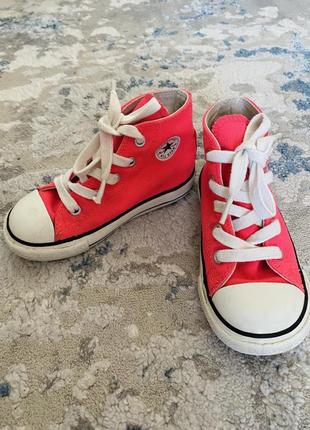 Хайтопы кеды converse на девочку 24-25 размер, 16 см стелька1 фото