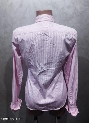 Качественная элегантная хлопковая рубашка люксового американского бренда ralph lauren5 фото