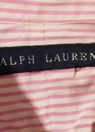 Качественная элегантная хлопковая рубашка люксового американского бренда ralph lauren6 фото