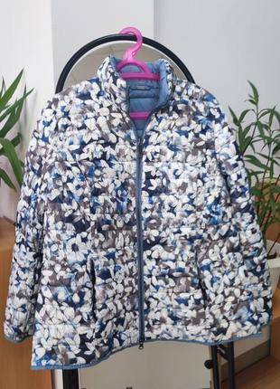 Двусторонняя яркая женская куртка стеганая 48 размера весна/осень3 фото