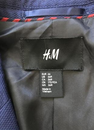 Крутой пиджак блейзер h&m размер s2 фото