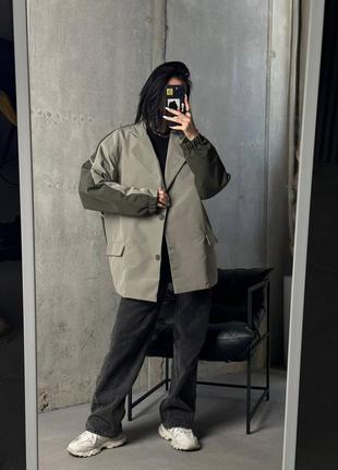 Бомбер-пиджак в стиле оверсайз8 фото