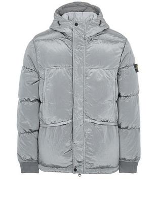 Куртка stone island 21fw 44508 nylon metal down jacket silver grey m