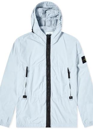 Куртка stone island 43831 nylon tc packable lightweight hood jacket sky blue xl