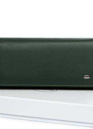 Гаманець шкіряний жіночий classic dr. bond w501 green1 фото