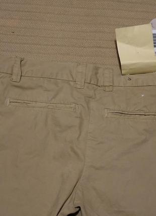 Плотные мягкие бежевые х/б брюки replay blue jeans италия 25 р.8 фото