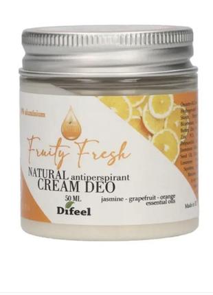 Дезодорант-крем difeel fruit fresh, 50 мл