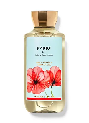 Гель для душа bath and body works poppy