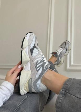Жіночі кросівки new balance 9060 grey нью беланс сірого кольору4 фото