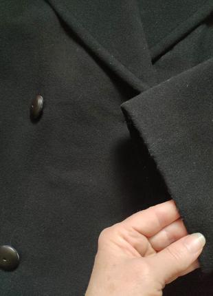 Италия, бренд barucci женовое шерстяное, черное оверсайс пальто6 фото