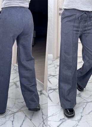 Женские замшевые брюки палаццо
сезон: весна3 фото