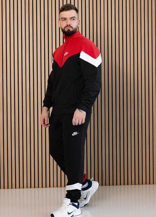 Винтажный спортивный костюм мужской спортивный трикотажный костюм nike7 фото
