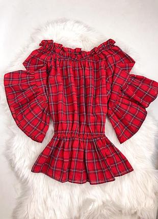 Красива блуза в клітинку!