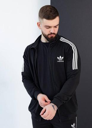 Мужской спортивный трикотажный костюм мужской винтажный спортивный костюм adidas7 фото