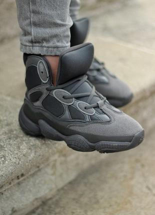 Кросівки adidas yeezy 500 hight utility black кросівки