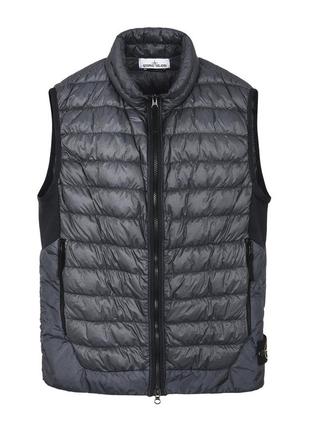 Жилет stone island g0124 down gilet down vest steel grey xl