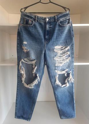 Женские джинсы с разрезами3 фото