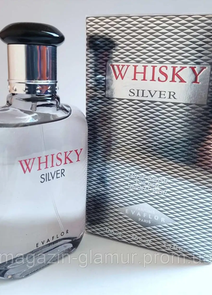Evaflor whisky silver туалетна вода 100 ml євафлор віскі сільвер чоловічі духи парфум чоловічий