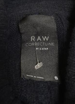 Вовняний светр/кофта темно-синього кольору g — star raw hawl cardigan, оригінал9 фото