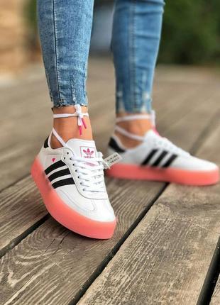 Кроссовки adidas samba pink кросівки