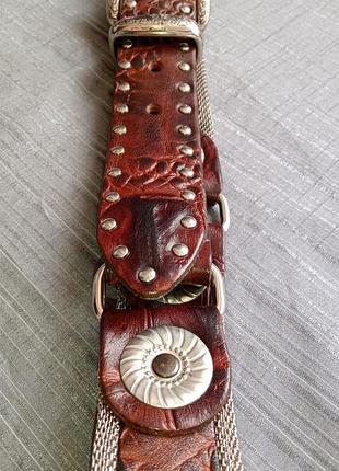 Selection vanzetti викинг натуральная кожаный ремень пояс бренда