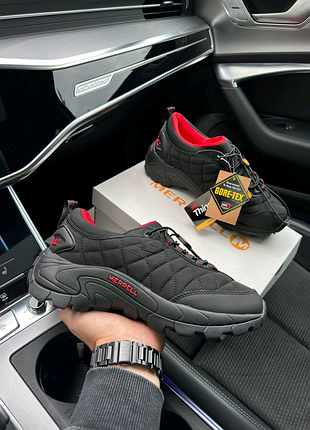 Чоловічі кросівки merrell ice cap moc 2 gore tex all black red