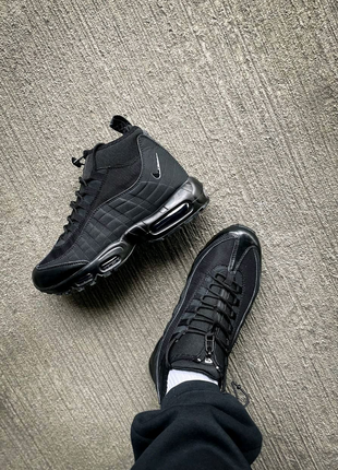 Чоловічі кросівки nike air max sneakerboot 95 "black"5 фото