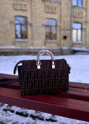 Жіноча сумка fendi big size brown