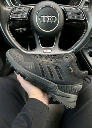 Зимові чоловічі кросівки adidas terrex gore-tex cordura all black